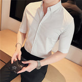 Men Shirts Slim Fit Business Gentleman Shirt