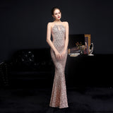 Sequin Evening Dress Sequined Queen Fishtail Evening Gown
