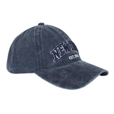 Yankee Baseball Cap Letter Embroidered Baseball Cap Trendy Denim Washed Peaked Cap for Men and Women