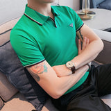Men Short Sleeve T-Shirt Polo Shirt
