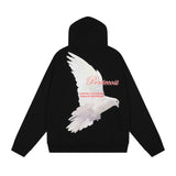 Rrr123 Hoodie and White Pigeon Pattern Hooded Sweater for Men and Women