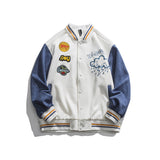 Letterman Jacket Outfit Senior Jackets Varsity Baseball Coat Men's Loose Street Jacket