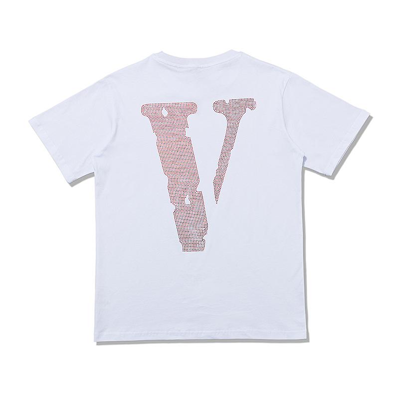 Vlone Men and Women Couple Personality Fashion plus Size Retro Sports Short Sleeve Tshirt