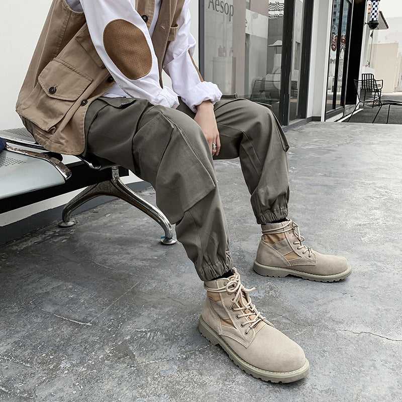 Men Cargo Pants Spring and Autumn Men's Workwear Men's Simple Loose Casual Pants