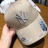 La 59fifty Hats NY Baseball Cap Men's Embroidered Starry Sky La Couple Sun Hat