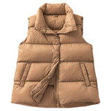 Women Winter Coats Puffer down down down down down Vest Female Autumn and Winter down Vest