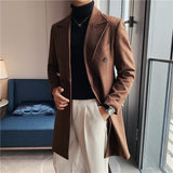 Double Brewed Seersucker Suit Winter Clothing Coat Overcoat Jacket