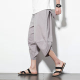 Men Trousers Summer Loose Striped Harem Pants