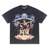 Present Angel T Shirt Present Graffiti Retro Men's and Women's Short Sleeve Loose Casual