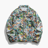 Spray Painted Jacket Autumn Men's Graffiti Camouflage Jacket Coat Men