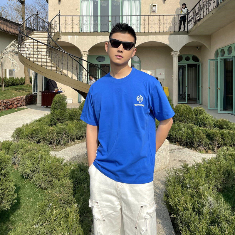 CHH Chrome Heart T Shirt Spring/Summer Printed round Neck Short Sleeve T-shirt Men's and Women's Tops