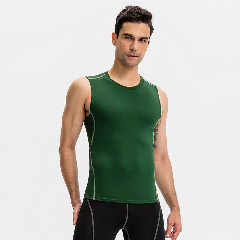 Moisture Wicking Shirts High Elastic Tight Training Wear Moisture Wicking Quick-Drying Exercise Top