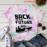 Back to the Future Costume Backtofuture Milk Silk Short Sleeve T-shirt Women's Short T