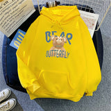 Slogan Graphic Hoodie Loose-Fitting Coat Top