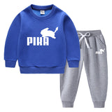 Children Pokemon Pikachu Hoodie & Pant Set Fleece Lined Padded Warm Keeping Winter Clothes Sweatershirt Suit