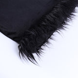 Emily Ratajkowski Dress Sexy Hip Lace Stitching Suede Dress