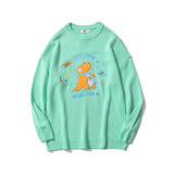 Dinosaur Sweaters Embroidered Crew Neck Bottoming Sweater