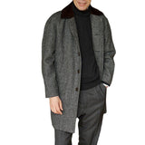 John Dutton Jacket Autumn and Winter Woolen Coat Men's Solid Color Mid-Length Trench Coat Coat