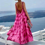 Women Bohemian Dress Summer Printed Casual Loose Dress for Women