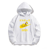 Men and Women Pokemon Pikachu Hoodie Pikachu Joint-Name Hooded Sweater