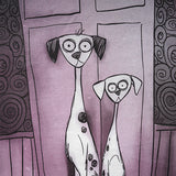 Charlie Luciano T Shirt Black Fairy Tale Series Spotty Dog Pure Cotton Loose Couple