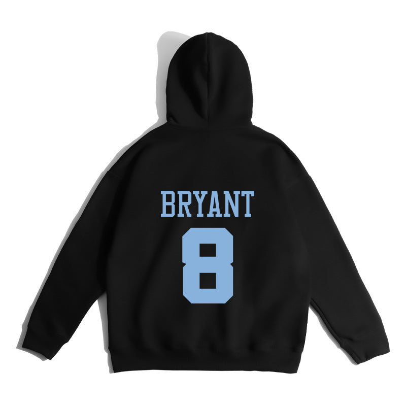 In Memory of Kobe Hoodie No. 8 Kobe Memorial Brushed Hoody Loose plus Size