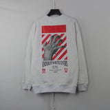 Off White Sweatshirts Long Sleeve round Neck Sweater Autumn and Winter Pullover for Men and Women