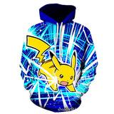 Men and Women Pokemon Pikachu Coat Pokemon 3D Digital Printing