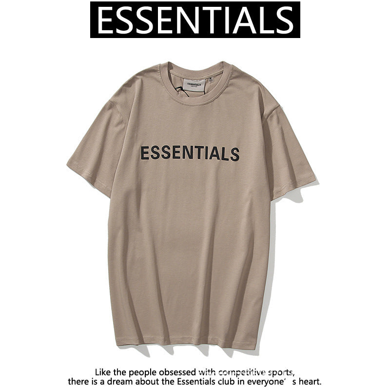 Fear Of God Fog T Shirt Essentials Double Line Letter Loose High Street Short Sleeve T-shirt For Men