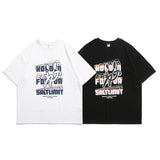 Men T Shirt Summer Casual Tops Men's Clothes Summer Wear Vintage Men's round Neck Short Sleeve Casual Loose Letter Printed T-shirt