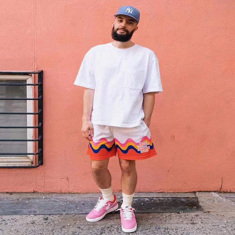 Eric Emanuel EE Shorts Mesh Multicolor Printing Basketball Shorts