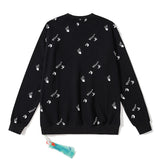 Off White Sweatshirts Long Sleeve round Neck Sweater Autumn and Winter Palm Letter Crew Neck Pullover Terry Sweater