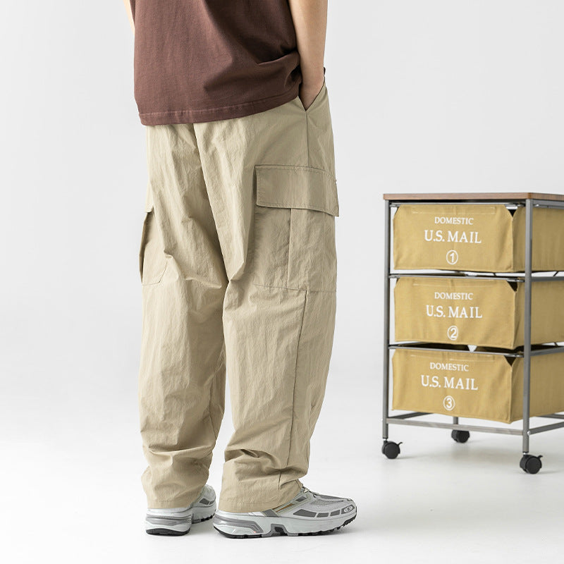 Men Cargo Pants Men's Overalls Men's Spring Loose Casual Pants