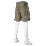 Mens Cargo Shorts Men's Workwear Shorts Cropped Pants Multi-Pocket Cargo Pants