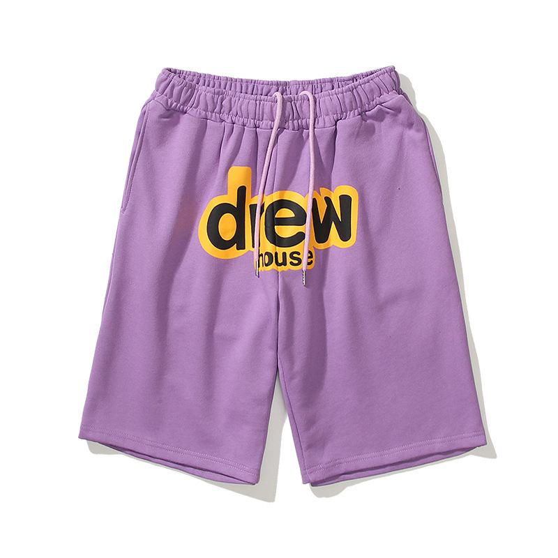 Justin Bieber Drew House Smiley Letter Shorts Sports Basketball Men and Women Shorts