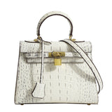 Jackie Kennedy Bag Crocodile Pattern Kelly Bag