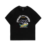 Men T Shirt Summer Casual Tops Men's Clothes Summer Wear Vintage Men's round Neck Short Sleeve Casual Loose Printed T-shirt