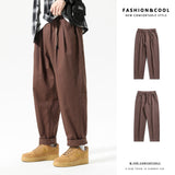 Men Sweatpants Loose Casual Retro Hip Hop Cotton