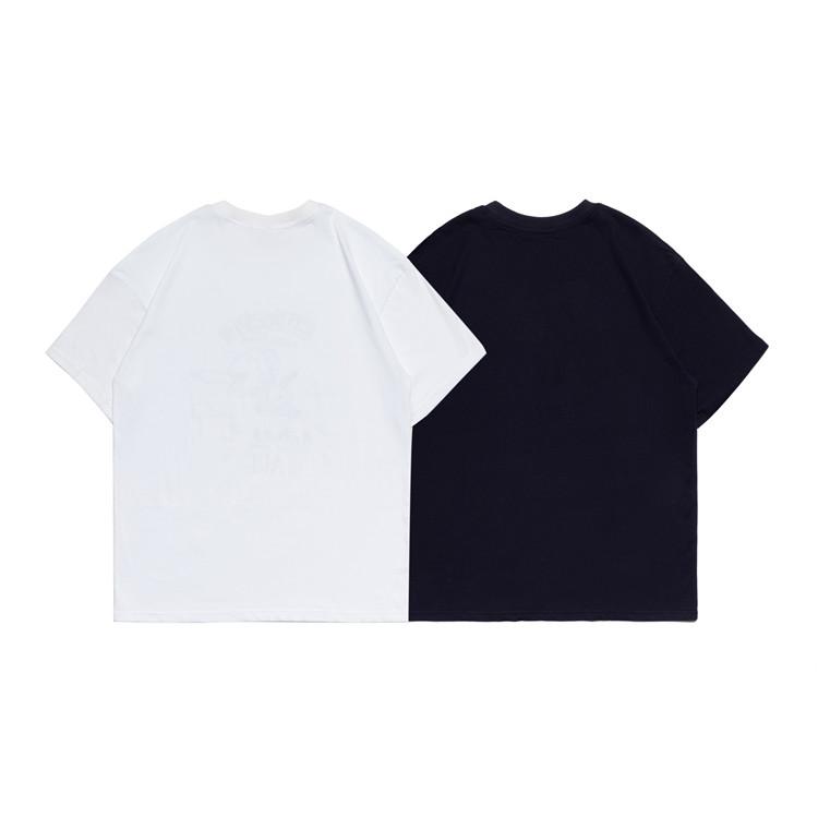 Men T Shirt Summer Casual Tops Men's Clothes Summer Wear Vintage Men's round Neck Short Sleeve Casual Loose Cartoon Figures Printed T-shirt