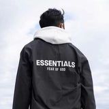 Fog Essentials Jacket Fear Of God Fog Essentials Nylon Reflective Jacket Outdoor Jacket Coat Men and Women