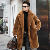Beaver Coat Men's Winter Warm Coat Fashion Casual
