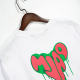 Palm Angels Letter Heart Printing Casual Loose Short Sleeved T-shirt Men and Women High Street Fashion Brand