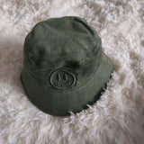 Justin Bieber Toque Smiling Face Embroidery Leisure Corduroy Hat for Men and Women