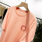 CHH Chrome Heart T Shirt Spring/Summer Printed Round Neck Short Sleeve T-shirt For Men And Women