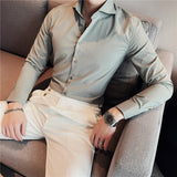 Men Shirts Casual Long Sleeve Shirt
