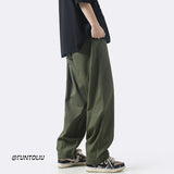 Men Cargo Pants Workwear Pants Men's Summer Thin Straight Casual Trousers