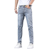Men Trousers Elastic Jeans