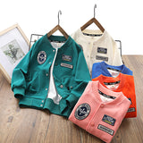 Children Baseball Jacket Autumn Foreign Baseball Uniform Jacket Girl Jacket