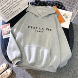 Slogan Graphic Hoodie