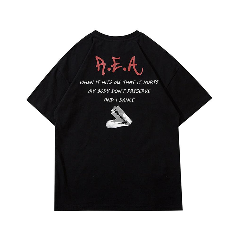 Men T Shirt Summer Casual Tops Creative Palm Print T-shirt Fashion Loose Half Sleeve